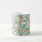 Whimsical Ocean Breeze: Pastelsee-Wirbel in Cotta Kaffeetasse (Mittel)