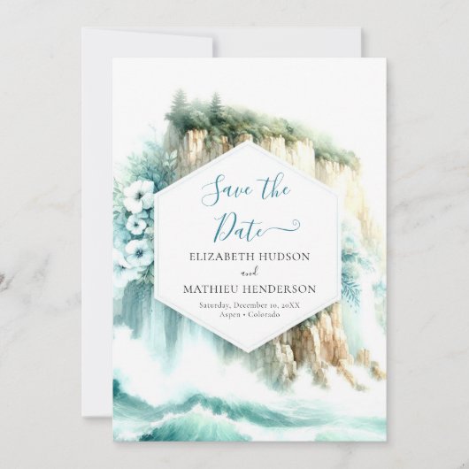 Whimsical Ocean Nautical Wedding Save The Date (Vorderseite)