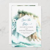 Whimsical Ocean Nautical Wedding Save The Date (Vorne/Hinten)