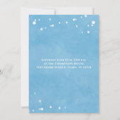 Whimsical Ocean Pool Party Schwimmen Haie Einladung (Rückseite)