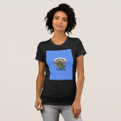 Whimsical "Olive My Heart" Funny Face Design T-Shirt (Vorne ganz)