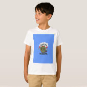 Whimsical "Olive My Heart" Funny Face Design T-Shirt (Vorne ganz)