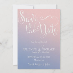 Whimsical Ombre Fairytale Wedding Save the Date