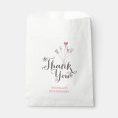 Whimsical One Girl 1. Geburtstag Danke Party Geschenktütchen (Vorderseite)