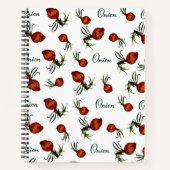 Whimsical Onion Pattern Notebook Notizblock (Vorderseite)