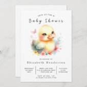Whimsical Online Duck Baby Duck Einladung (Vorne/Hinten)
