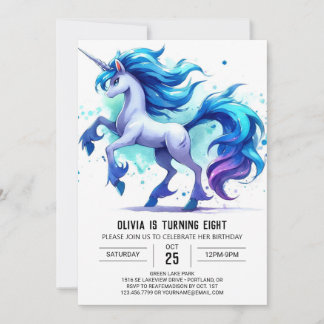 Whimsical Online Horse Geburtstag Einladung