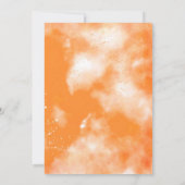 Whimsical Orange Citrus Greenery Baby Dusche Einladung (Rückseite)