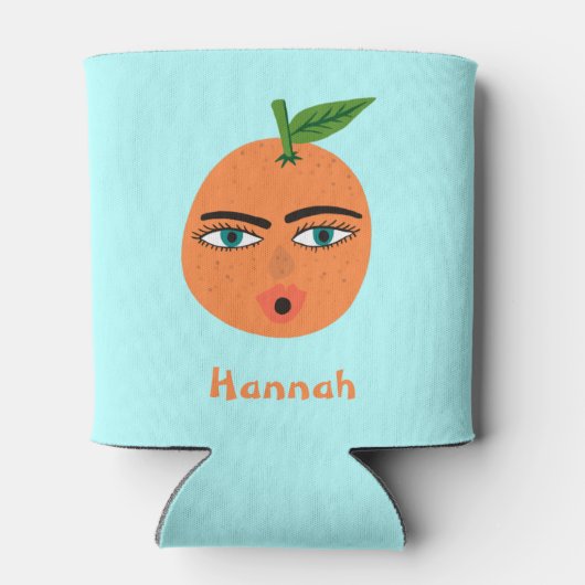 Whimsical Orange CUSTOMIZE IT Dosenkühler (Rückseite)
