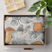 Whimsical Orange Deluxe Seidenpapier (Geschenk)