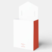 Whimsical Orange Red Blüh Wedding Geschenkschachtel (Geöffnet)