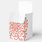 Whimsical Orange Red Blüh Wedding Geschenkschachtel (Geöffnet)