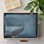Whimsical Orca in the ocean Seidenpapier (Geschenk)