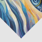 Whimsical Orca Whale Beach Coastal Dekoupage Seidenpapier (Detail)