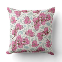 Whimsical Orchid-Garten-Kissen quadratisch