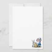 Whimsical Ostereierjagd: Aquarellbraun und Gn Einladung (Rückseite)