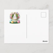 Whimsical Ostereierjagd: Hübsch Postkarte (Rückseite)
