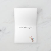 Whimsical Ostersegnung Aquarell Note Card Karte (Innenseite)