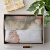 Whimsical Ostersonne mit Schmetterlingen Dekoupage Seidenpapier (Geschenk)