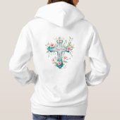 Whimsical Ostersonne - Springtime Joy in Bloom Hoodie (Rückseite)
