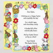 Whimsical Ostersonne und Poem Kid's Letter Game (Vorne/Hinten)