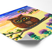 Whimsical Owl Art Forest Creationarts Poster (Ecke)