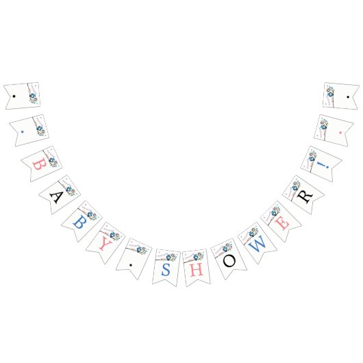 Whimsical Owl Baby Dusche Wimpelkette (Alle)