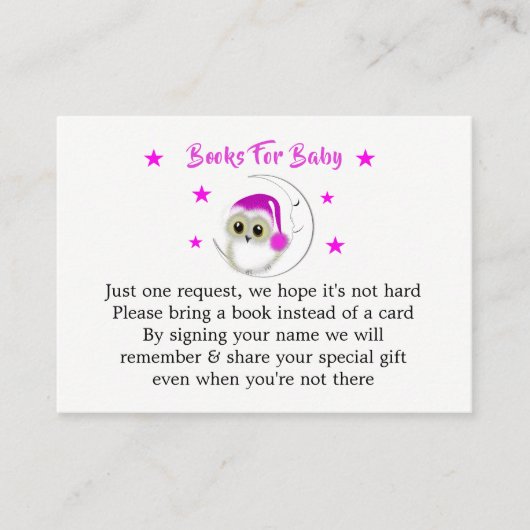 Whimsical Owl Baby Shower Cute Begleitkarte (Vorderseite)