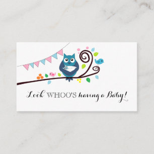 Whimsical Owl Baby Shower Ticket Einladung