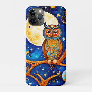 Whimsical Owl Celestis: Sterne, Mond, Planeten Case-Mate iPhone Hülle