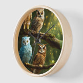 Whimsical Owl Timekeeper Uhr (Winkel)