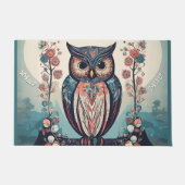 Whimsical Owl Welcome Door Mat Fußmatte (Vorderseite)