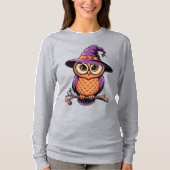 Whimsical Owl Witz T-Shirt (Vorderseite)