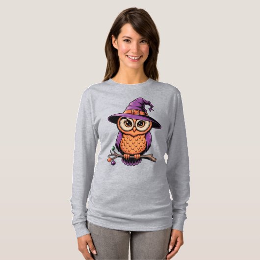 Whimsical Owl Witz T-Shirt (Vorne ganz)