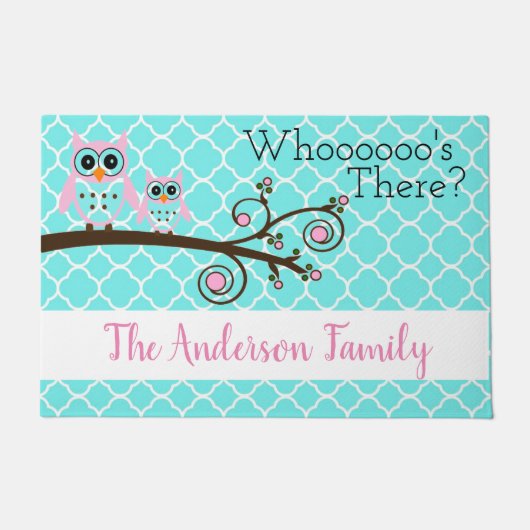 Whimsical Owls Fußmatte (Vorderseite)