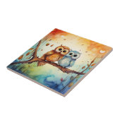 Whimsical Owls Tile Fliese (Seite)