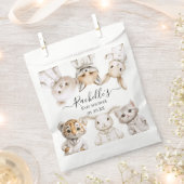 Whimsical Pajama Animals: Soft Pastel Party Accent Geschenktütchen (Ausgeschnitten)