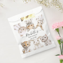 Whimsical Pajama Animals: Soft Pastel Party Accent Geschenktütchen