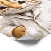 Whimsical Pajama Animals: Soft Pastel Party Accent Poster (Ecke)