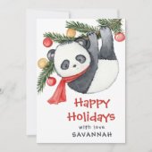 Whimsical Panda Klassenzimmer Weihnachten (Vorderseite)