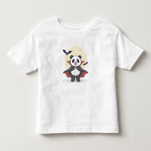Whimsical Panda Wizard with Magic Hat Kleinkind T-shirt (Vorderseite)