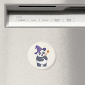Whimsical Panda Wizard with Magic Hat Magnet (In Situ (Geschirrspüler))