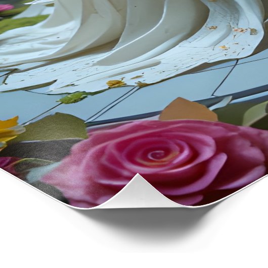 Whimsical Papercraft Dream Poster (Ecke)