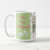 Whimsical Paris and Eiffel Tower MAHJONG Kaffeetasse (Links)