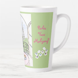 Whimsical Paris and Eiffel Tower MAHJONG Milchtasse