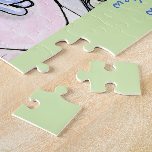 Whimsical Paris Eiffel Tower RETIREMENT Puzzle (Seite)