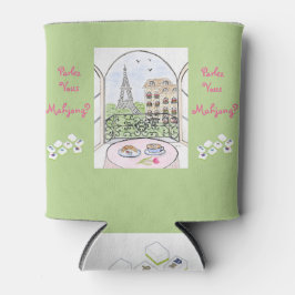 Whimsical Paris und Eiffel Turm Parley MAHJONG Dosenkühler