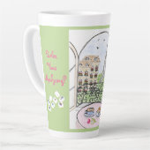 Whimsical Paris und Eiffelturm MAHJONG Milchtasse (Linke Ecke)