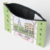Whimsical Paris und Eiffelturm Zubehörtasche (Offen)
