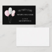 Whimsical Party Balloons Business Card Visitenkarte (Vorne/Hinten)